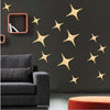 Gold Stars Wall Decal Kids Star Wallpaper Decor Bedroom Pattern Removable Decals, h48