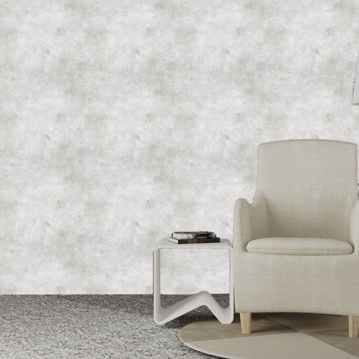 Grey Marbled Wallpaper Covering Gray Wallpaper Decal Self Adhesive Wallpaper, w11