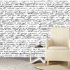 Interior Handwriting Wallpaper Decal Custom Wallpaper Sticker Personalized Wallpaper, w04