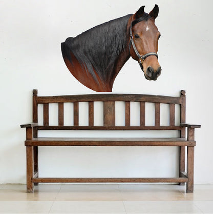 Horse Head Wall Decal Farm Animal Horse Wall Decal Mural Sticker Bedroom Apartment Wall Decal, c03