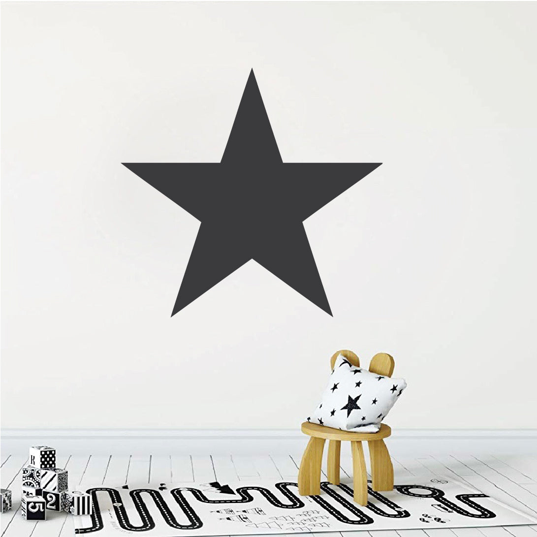 Large Star Decal Bedroom Star Wall Decal Peel and Stick Star Sticker