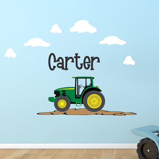 Custom John Deere Tractor Wall Decal