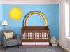 Rainbow Wall Decal Kids Room Wall Sticker Apartment Sun Bedroom Weather Wall Mural, n67