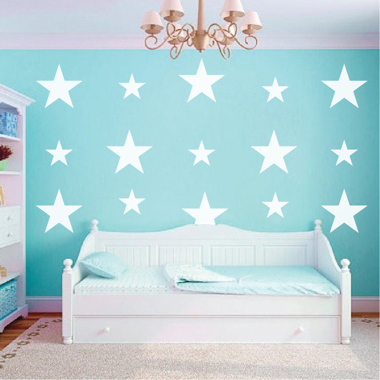 Stars Wall Decal Kids Bedroom Star Decals Peel and Stick Bedroom Stars, d60