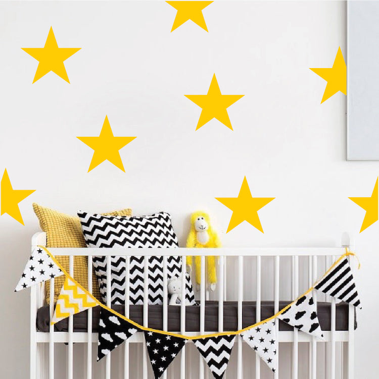 Stars Wall Decal Kids Bedroom Star Decals Peel and Stick Bedroom Stars, d60