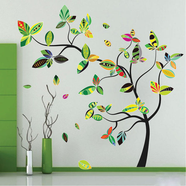 Abstract Tree Wall Decal Large Tree Wall Sticker Peel and Stick Tree