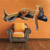 Leopard Wall Sticker Animal Wall Decor Removable Safari Wall Decal Kids Bedroom Art, a70