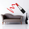 Lipstick Smudge Wall Mural Decal Removable Bedroom Living Room Decor Dorm Room, a06
