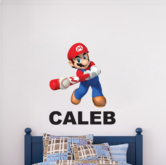 Personalized Baseball Name Wall Decal – Kids Bedroom & Sports Room Decor