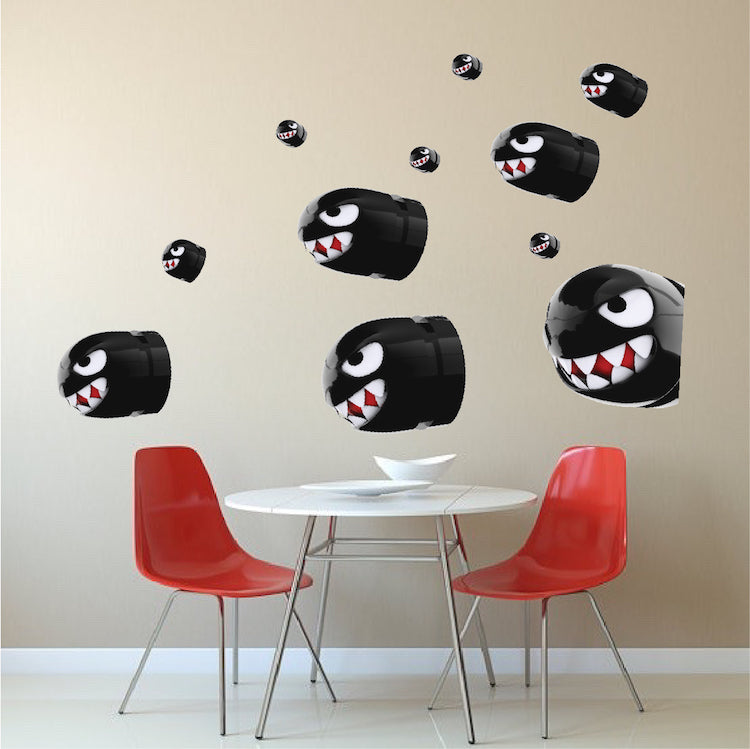 Bullet Wall Decals Kids Decals Game Room Wall Decor Decals Wall Sticker, d63