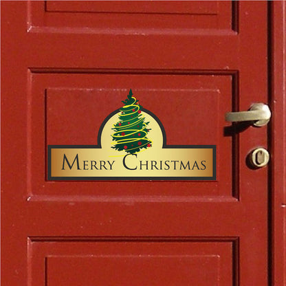 Merry Christmas Decor Living Room Decal Apartment Happy Holidays Art Bedroom Sticker, h30