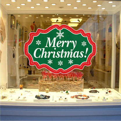 Merry Christmas Wall Decal Living Room Decor Apartment Happy Holidays Art Bedroom Sticker, h62