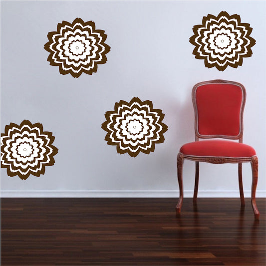 Floral Wall Decal Stickers In Many Colors