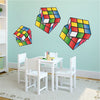 Rubik's Cube Wall Decal Kids Puzzle Decor Removable Nursery Game Room Wall Sticker, n17