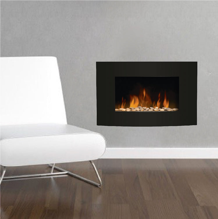 Fireplace Wall Decal Removable Living Room Decor Apartment Fire Place Wall Art Bedroom Sticker, s09
