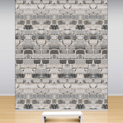 Grey Brick Wallpaper Wall Decal Removable Bricks Wall Paper Vinyl Bricks Decals, w01