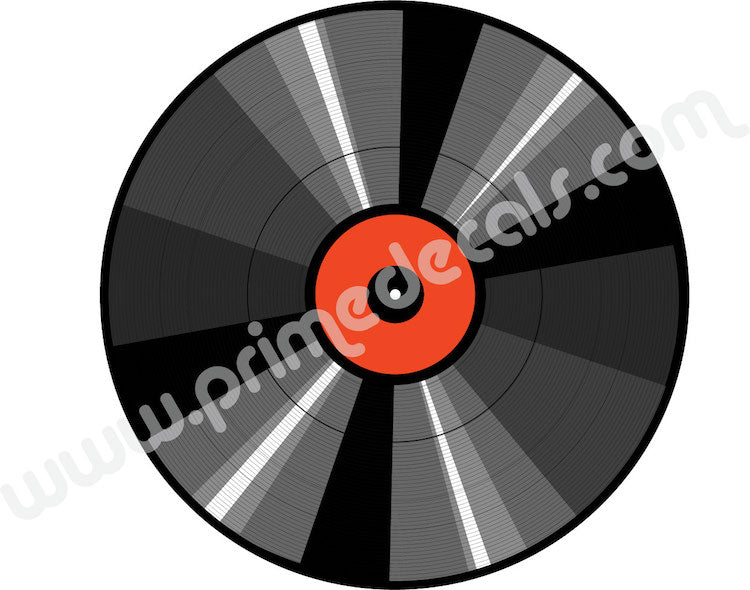 Music Record Wall Decal Sticker for Dorm Room Old School LP Wall Mural Removable Music Art, a77