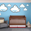 Cloud Wall Decals Kids Decals Game Room Wall Decor Decals Peel and Stick Clouds, b98