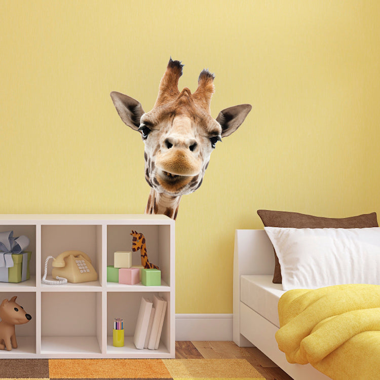Giraffe Wall Sticker Animal Wall Decor Removable Safari Wall Decal Kids Bedroom Art, c01