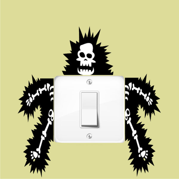 Funny Outlet or Light Switch Wall Decal Removable Humorous Wall Decor Fun Art, s45