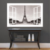 Paris Window Wall Decal France Decor for Apartment Bedroom Europe Eiffel Tower Wall View Mural, b20