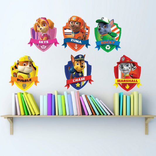 Kids Dog Wall Decal for Bedroom Apartment Wall Decor Toys Kids TV Show Wall Mural, s20
