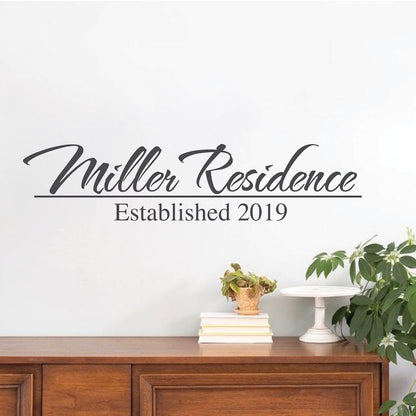 Personalize Decor Custom Family Sticker Home Living Room Dinning Room