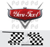 Personalized Boys Race Car Name Custom Wall Decal Racing Name Decor Kids Room, b44