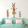 Christmas Reindeer Wall Decal Decor Removable Rudolph Winter Decorations Room Wall Decal, h63