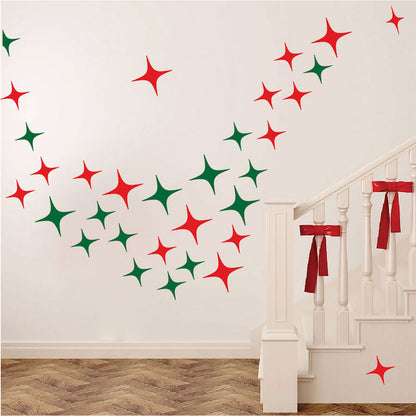 Bedroom Stars Wall Decal Kids Star Wallpaper Decor Bedroom Pattern Removable Decals, h54