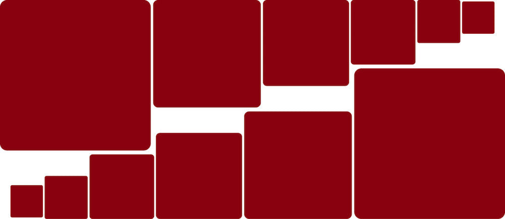 Squares Wall Decal Kids Room Abstract Decor Removable Square Customizable Wall Stickers, d37