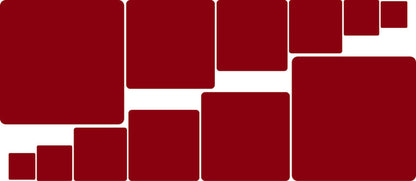 Squares Wall Decal Kids Room Abstract Decor Removable Square Customizable Wall Stickers, d37