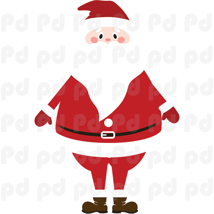 Christmas Santa Claus Wall Decal Decor Removable Winter Decorations Room Wall Decal, h64