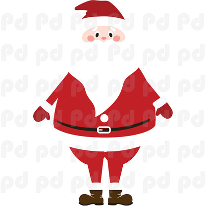Christmas Santa Claus Wall Decal Decor Removable Winter Decorations Room Wall Decal, h64