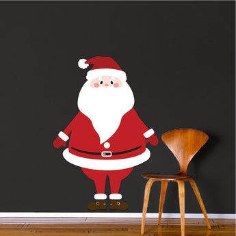 Christmas Santa Claus Wall Decal Decor Removable Winter Decorations Room Wall Decal, h64