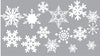 Removable Snowflake Wall and Window Decals Snowing Christmas Decor Snow Fall Mural, d28