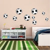Soccer Balls Wall Decal Decor Removable Kids Room Wall Sport Football Room Decal, d97