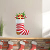 Christmas Stocking Wall Decal Decor Fireplace Removable Winter Decorations Room Gifts, h86