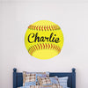 Custom Softball Wall Decal Personalized Name Soft ball Mural Kids Room Sports Wall Vinyl Decor, s69