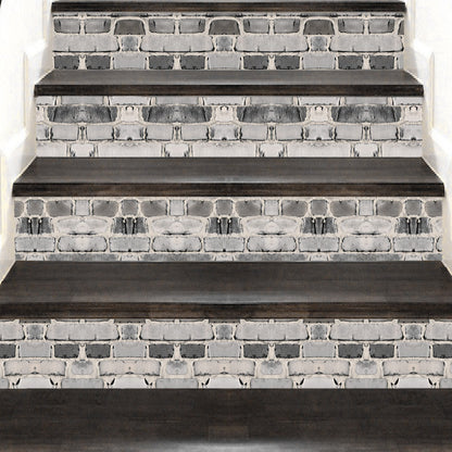 Grey Brick Wallpaper Wall Decal Removable Bricks Wall Paper Vinyl Bricks Decals, w01