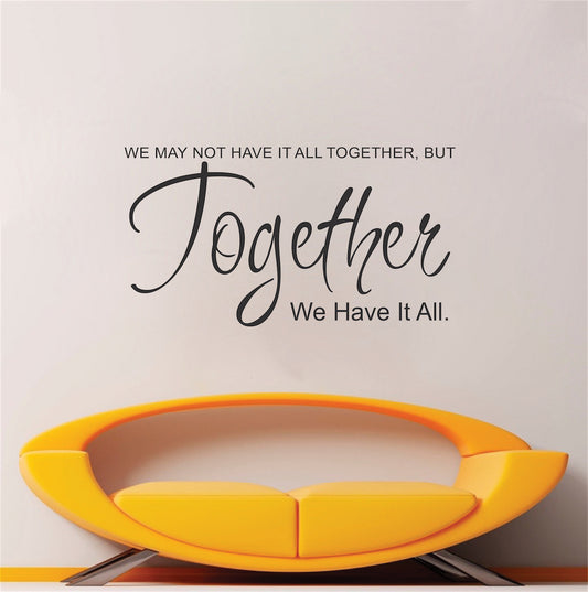 Family Wall Decal Living Room Decor Together Forever Sticker Office,q15
