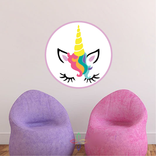 Unicorn Wall Decal Unicorn Birthday Backdrop Unicorn Sticker Unicorn Wallpaper, e47