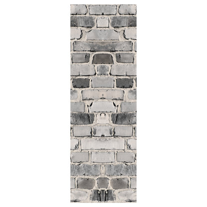 Grey Brick Wallpaper Wall Decal Removable Bricks Wall Paper Vinyl Bricks Decals, w01