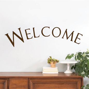 Welcome Wall Quote Decal Welcome Home Sticker Large Welcome Decal Quote ,q97