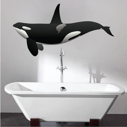 Orca Whale Wall Decal Animal Decor Ocean Sea Life Stickers Removable Wall Killer Whales, n21