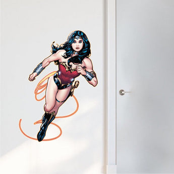 Power Woman Wall Decal Kids Bedroom Wall Decor Superhero Sticker, e91