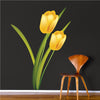 Custom Large Tulip Flower Wall Decal Bedroom Flowers Wall Decal Office Wall Decal, c39