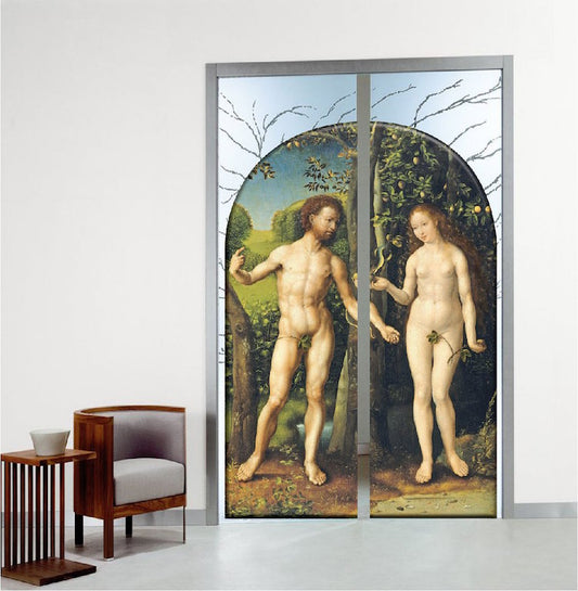 Adam and Eve Wall Decal Self Adhesive Wall Mural Removable Art