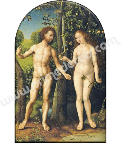 Adam and Eve Wall Decal Self Adhesive Wall Mural Removable Art