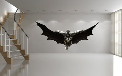 Flying Bat Wall Decal Movie Wall Art Kids Bedroom Wall Decor Superhero Sticker, b26